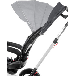 Трехколесный велосипед с ручкой NINO 6688 (серый)