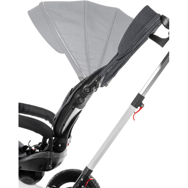 Трехколесный велосипед с ручкой NINO 6688 (серый)