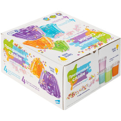 Набор игрушек-антистресс GENIO KIDS-ART  "Мялка-жмялка", прозрачная LIZ38