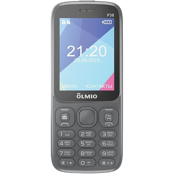 Мобильный телефон Olmio P38 (серый)