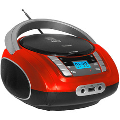 Магнитола TELEFUNKEN TF-CSRP3448 (красный)