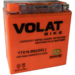 Мотоаккумулятор VOLAT YTX16-BS 16Ah (iGEL) L+