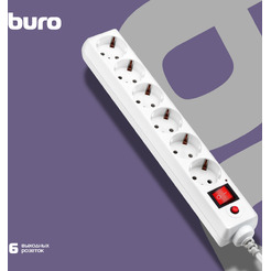 Сетевой фильтр Buro 600SH-16-3-W