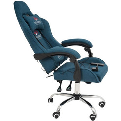 Игровое кресло Calviano ASTI ultimato light blue fabric(вибромассажное)