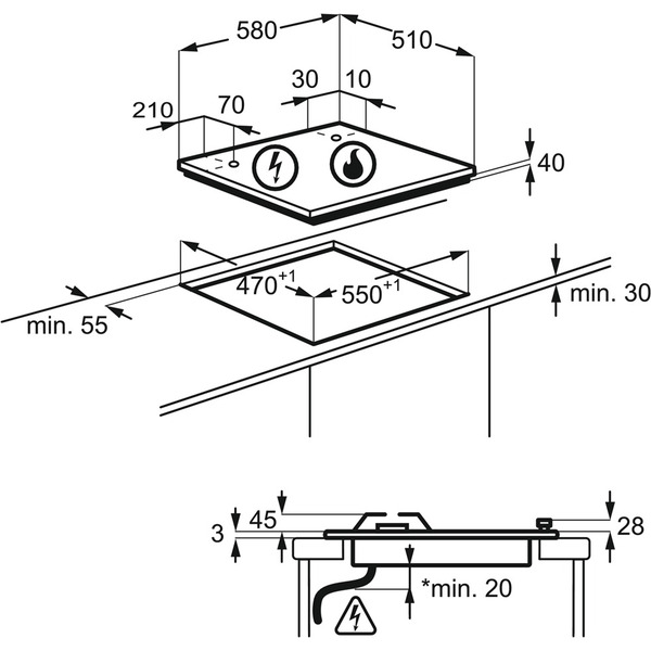 Варочная панель Electrolux EGG6407K