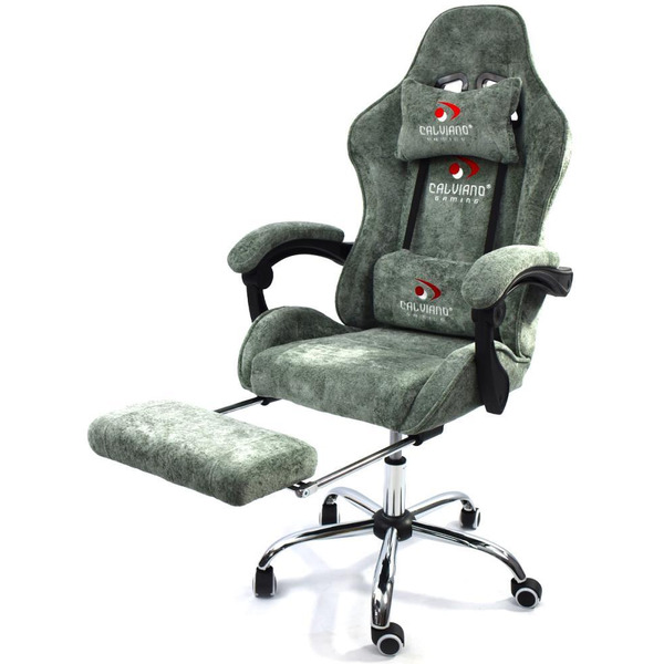 Вибромассажное кресло Calviano AVANTI ULTIMATO green fabric