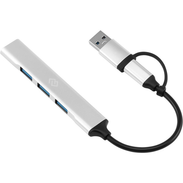 Разветвитель USB-C + USB-A Digma DHUB-4USB-AC-2.0