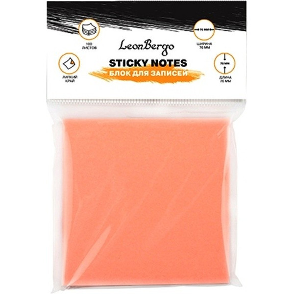Бумага для заметок с липким слоем LEONBERGO (LB-1210015)
