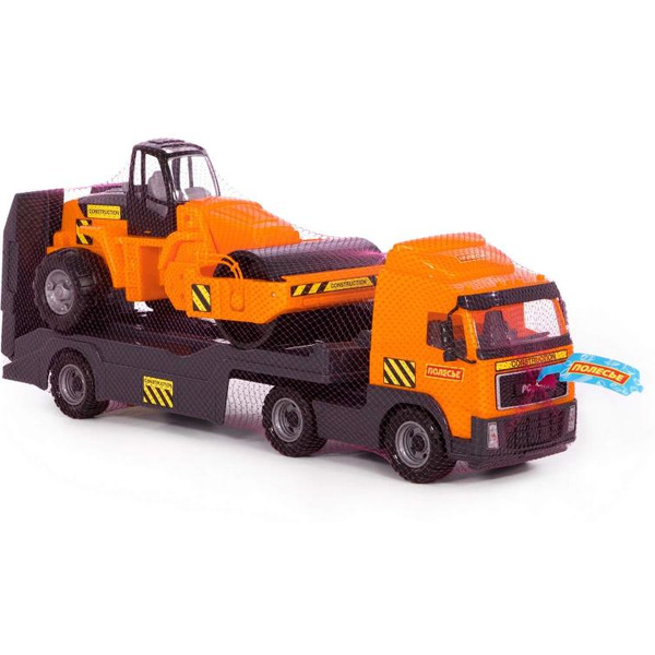 Автомобиль-трейлер + дорожный каток Полесье 8855