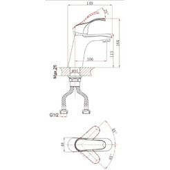 Смеситель для умывальника A-Five A5-0221