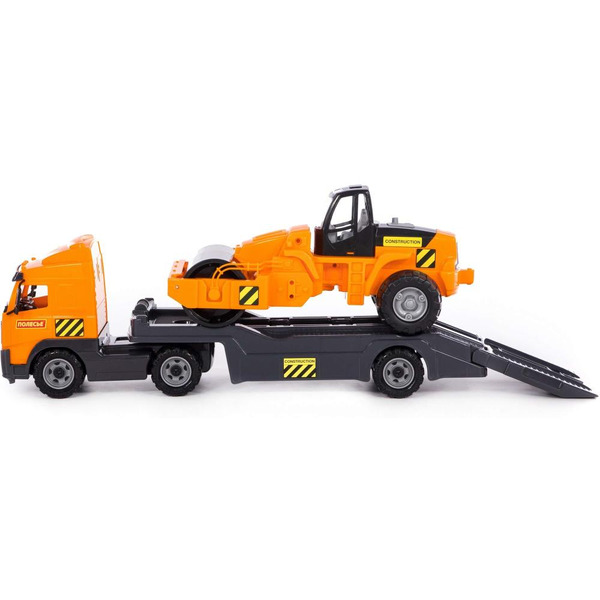 Автомобиль-трейлер + дорожный каток Полесье 58416