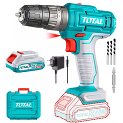 Дрель-шуруповерт Total TIDLI1228 (с 1-м АКБ, кейс)