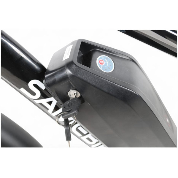 Электровелосипед SameBike SB-GT500 (чёрно-серебристый)