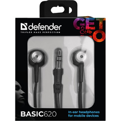 Наушники Defender Basic 620 черный