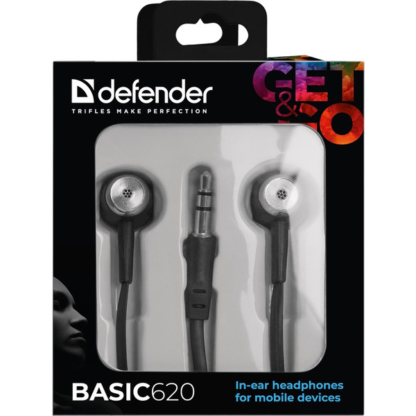 Наушники Defender Basic 620 черный