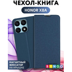 Чехол-книга BINGO Book для HONOR X8a синий