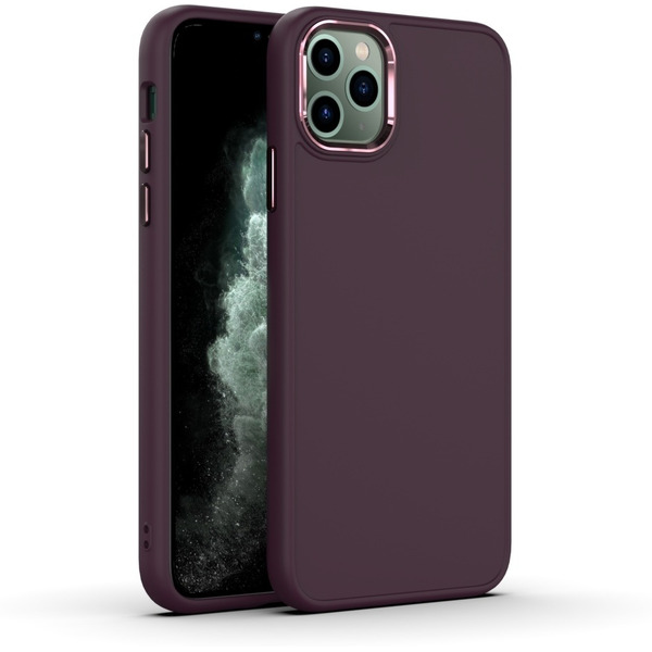 Бампер Bingo Metal для APPLE iPhone 12/12 Pro Бордовый