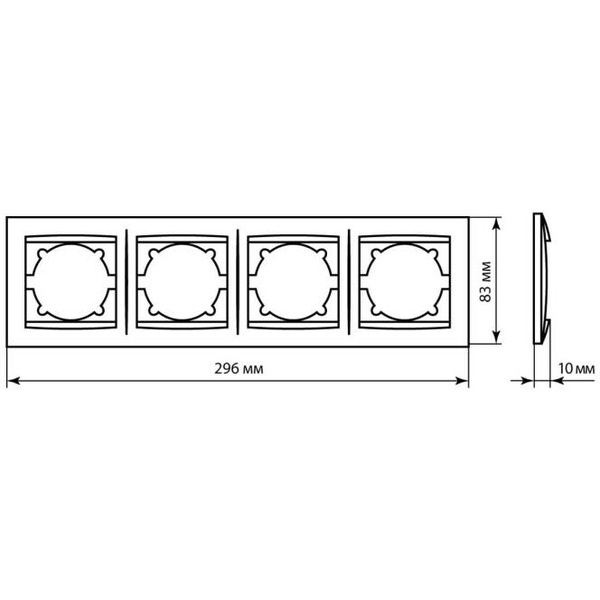 Рамка TDM Electric Лама SQ1815-0632