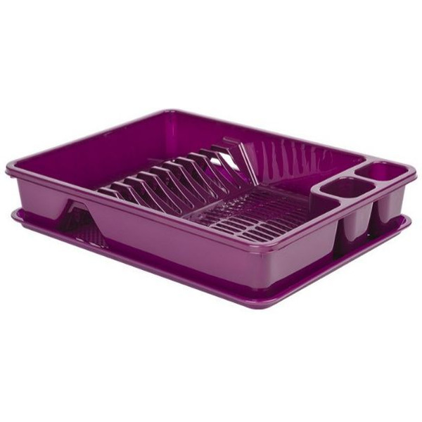 Сушилка для посуды с поддоном Drina 10168 (фиолетовый)