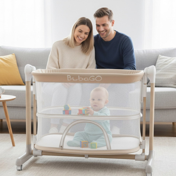 Кроватка детская трансформер BubaGo Virelle BG 172-2 (Бежевый)