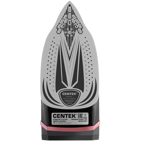 Утюг CENTEK CT-2313 (черный/розовый)