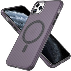 Задняя накладка CASE Translucent Strip Apple iPhone 11 Pro Max (черный)
