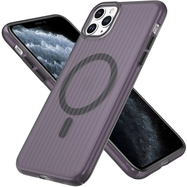 Задняя накладка CASE Translucent Strip Apple iPhone 11 Pro Max (черный)
