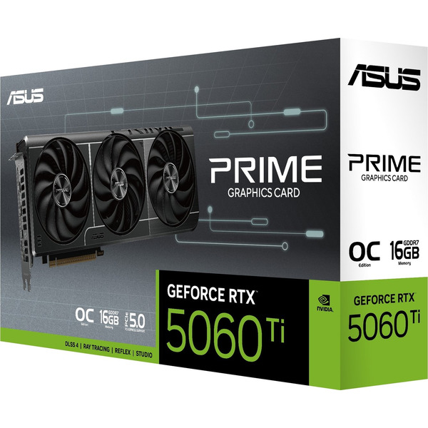 Видеокарта ASUS RTX 5060 Ti OC 16GB GDDR7 (PRIME-RTX5060TI-O16G)