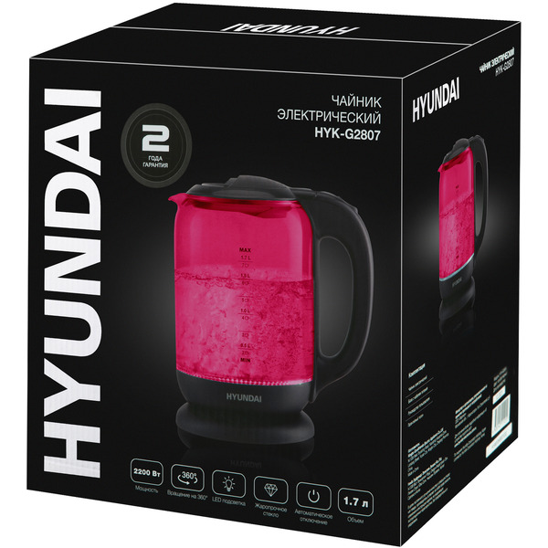 Электрочайник Hyundai HYK-G4808