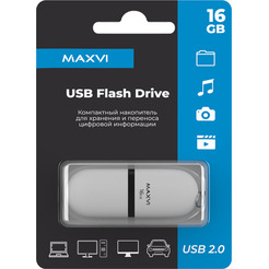 USB флеш Maxvi SF 16GB FD16GBUSB20C10SF (белый)