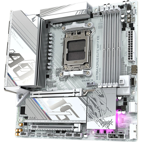 Материнская плата Gigabyte X870M Aorus Elite WiFi7 Ice