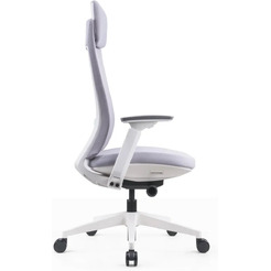 Кресло компьютерное SitZone E-VL002A-BS сетка/ткань, серый, крестов. пластик