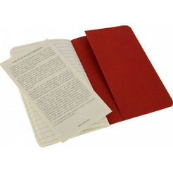 Блокнот Moleskine Cahier Journal Large CH116 (клюквенный) 3 шт