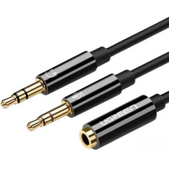 Кабель Ugreen AV140 20898 3.5 мм F - 2 x 3.5 мм M