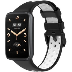 Ремешок для умных часов Bingo Sport для Xiaomi Smart Band 7 Pro (черный/белый)