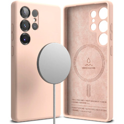 Чехол Ringke SILICONE MAGNETIC для Galaxy S25 Ultra PINK SAND