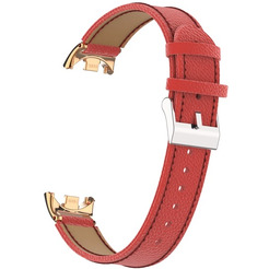 Ремешок Bingo Leather Litchi для XIAOMI Mi Band 8 Красный