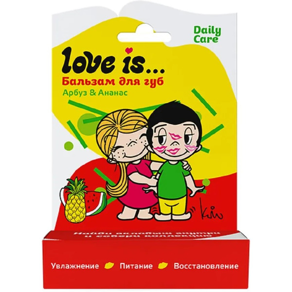 Бальзам для губ LOVE IS Арбуз-ананас (БДГ02)