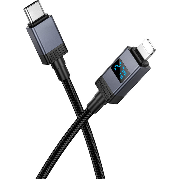 Зарядный кабель Hoco X118 Generous PD27W (черный)