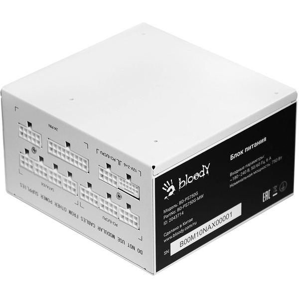 Блок питания A4Tech Bloody BD-PS750G-MW