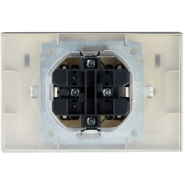 Розетка IEK Brite РСбш12-3-44-БрА