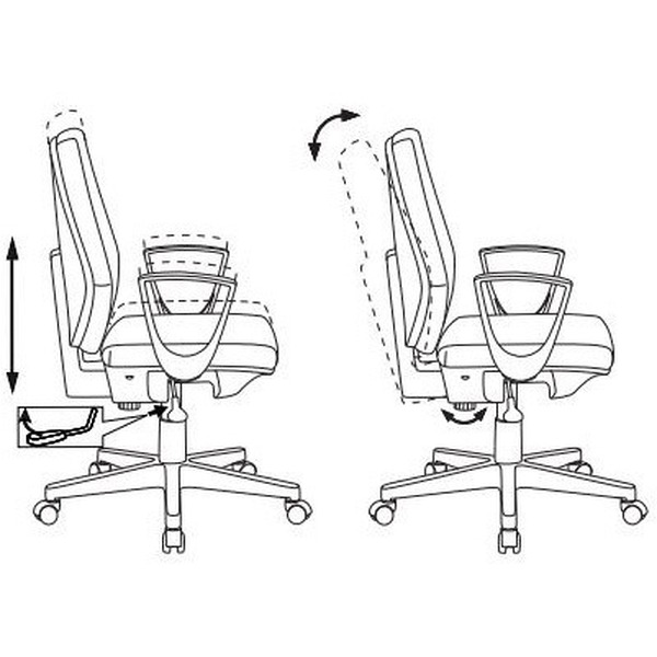 Кресло Бюрократ CH-545/LUX/418-BLACK