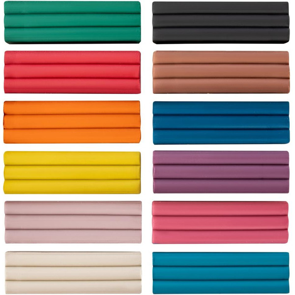 Пластилин для лепки "Восковой пластилин 12 цветов" GENIO KIDS-ART DMR12