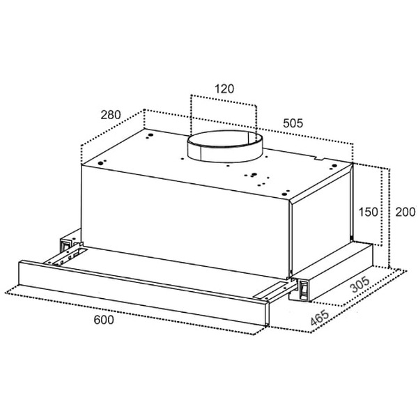 Вытяжка кухонная Germes Сташ плюс (60 см,нержавеющая сталь.)
