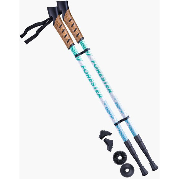 Палки для скандинавской ходьбы Berger Forester 67-135 (белый/мятный)