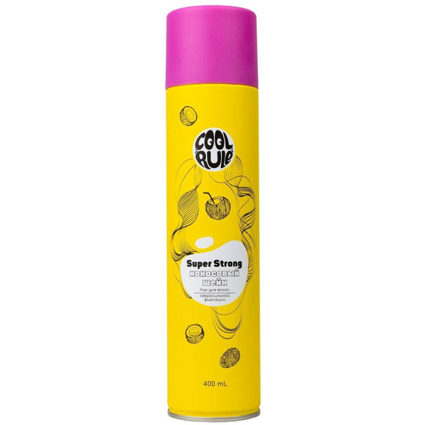 Лак для волос Cool Rule сверхсильной фиксации Кокосовый Шейк, 400 мл