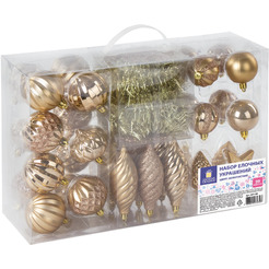 Шары ёлочные Золотая сказка 591128
