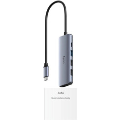 Разветвитель USB-C Cudy UH405