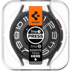Защитное стекло Spigen EZ FIT Glas.TR для Galaxy Watch 6 Classic (43mm) AGL07067 (2шт)