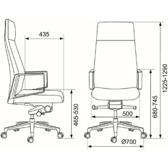 Офисное кресло Бюрократ _JONS (серый)